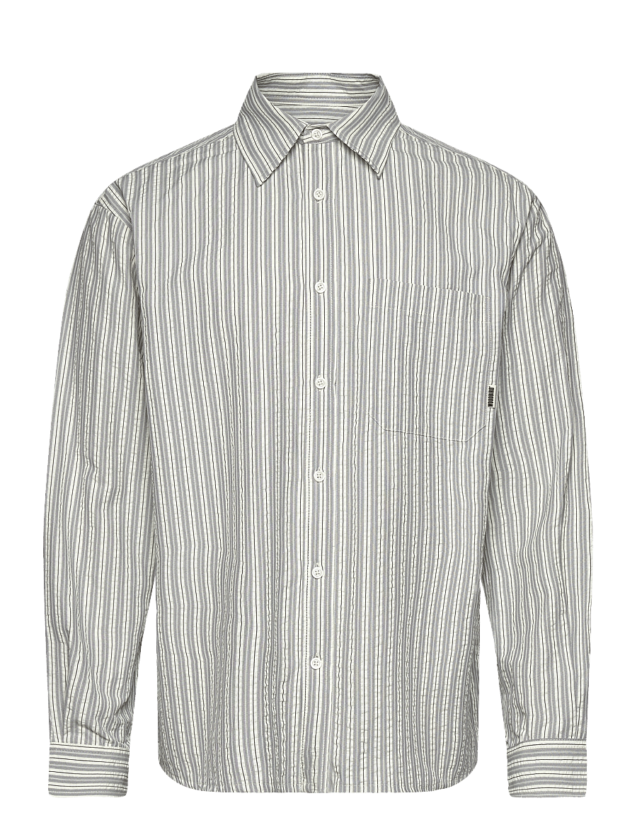 Woodbird - WBBuzo Hoi Shirt - gestreifte hemden - grey - 0