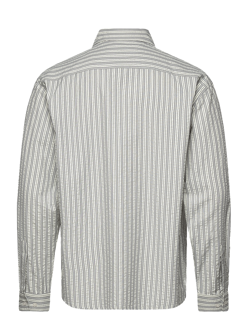 Woodbird - WBBuzo Hoi Shirt - gestreifte hemden - grey - 1