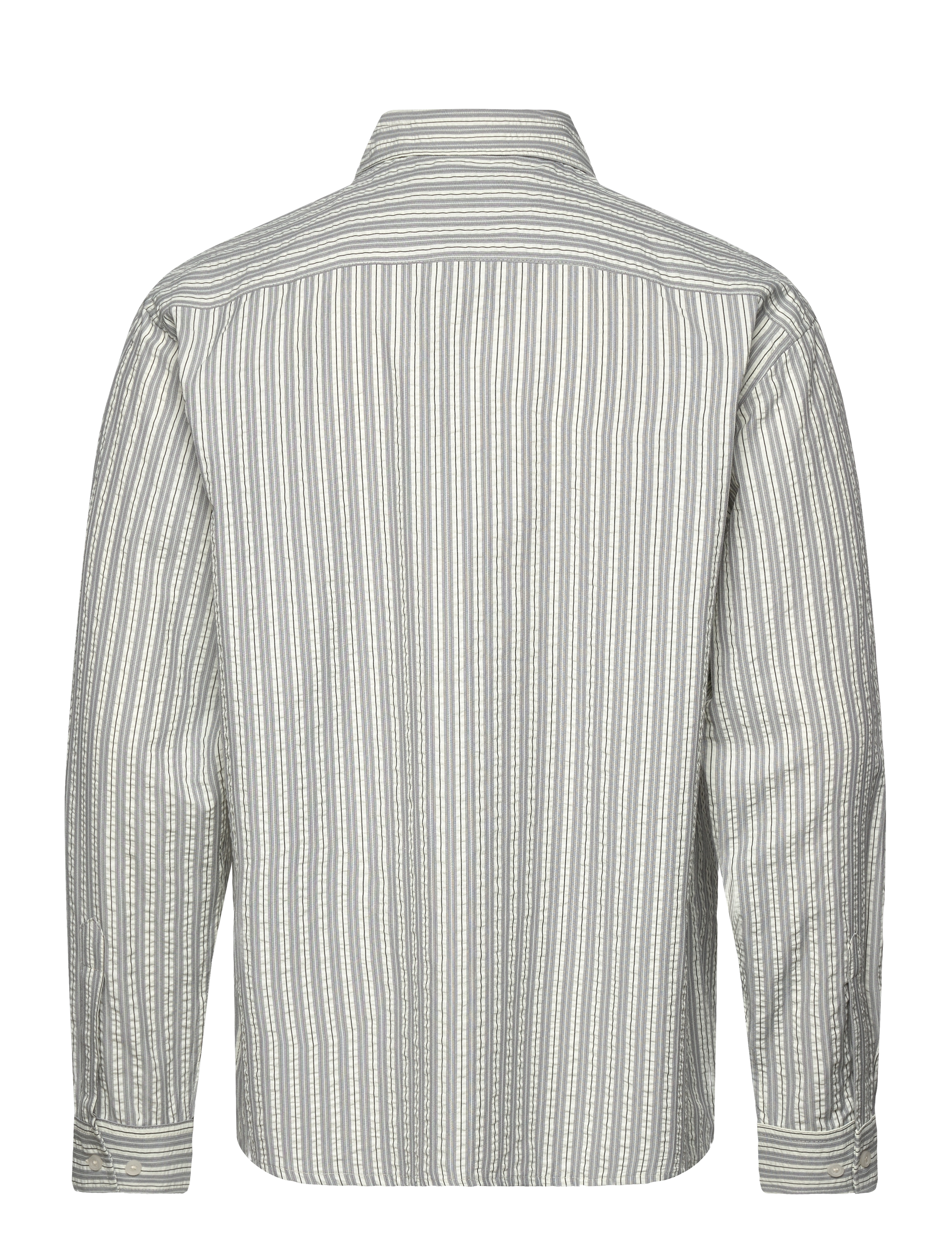 Woodbird - WBBuzo Hoi Shirt - stripete skjorter - grey - 1