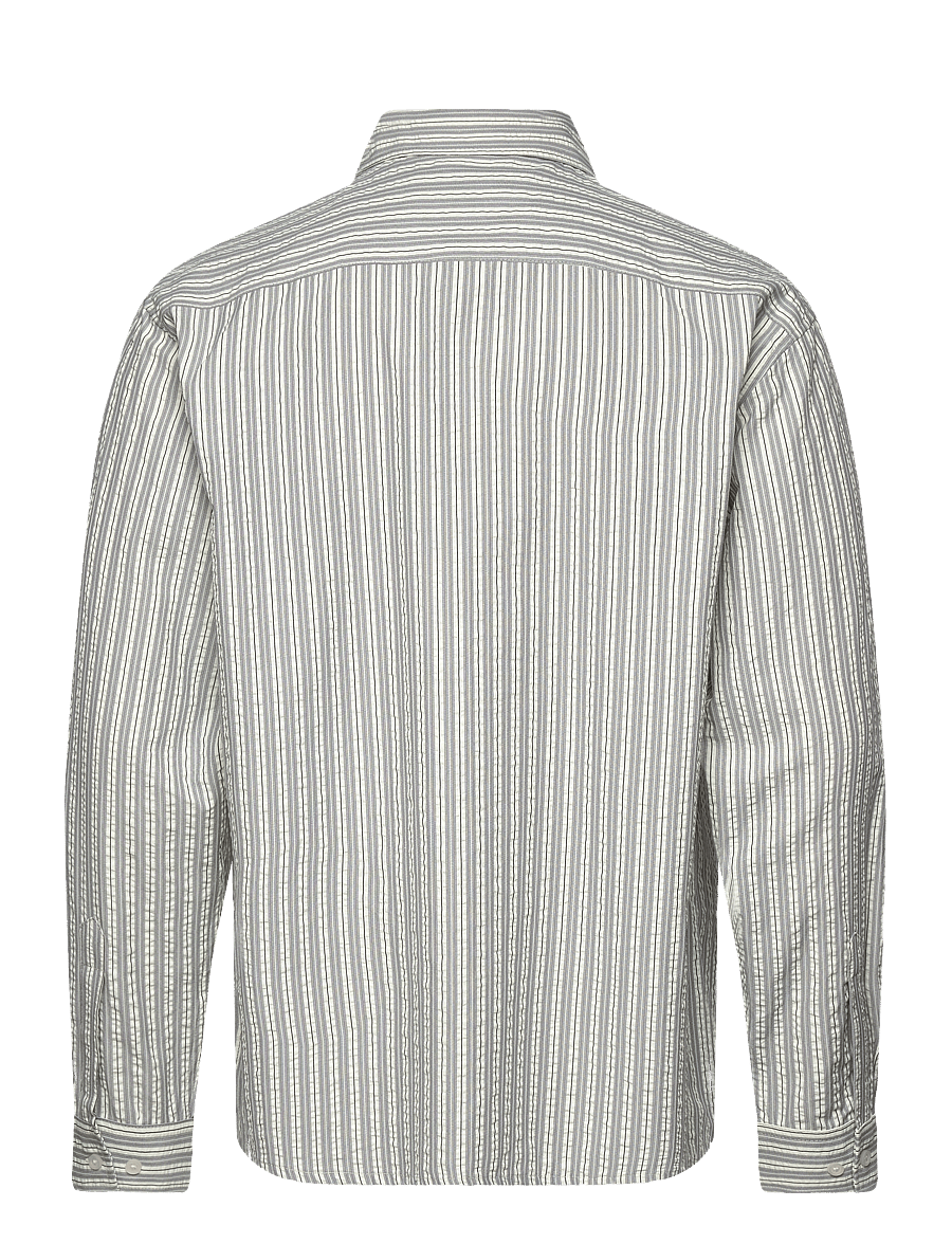 Woodbird - WBBuzo Hoi Shirt - gestreifte hemden - grey - 1