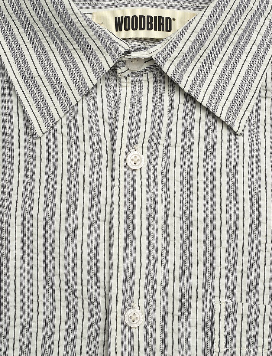 Woodbird - WBBuzo Hoi Shirt - gestreifte hemden - grey - 2
