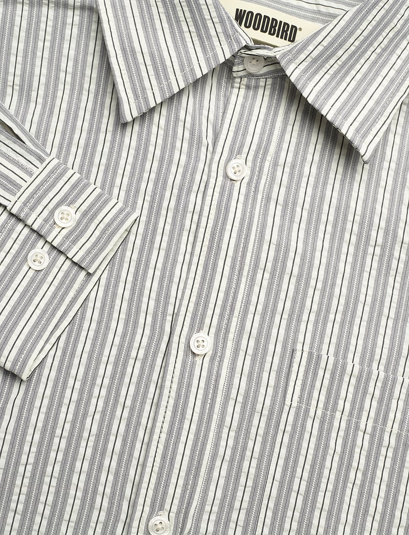 Woodbird - WBBuzo Hoi Shirt - gestreifte hemden - grey - 3