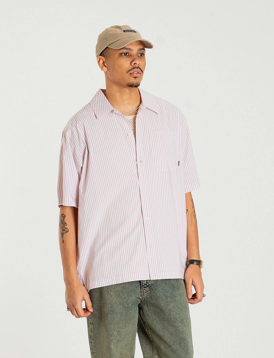 Woodbird - WBBanks Stripe Shirt - white-pink - 2
