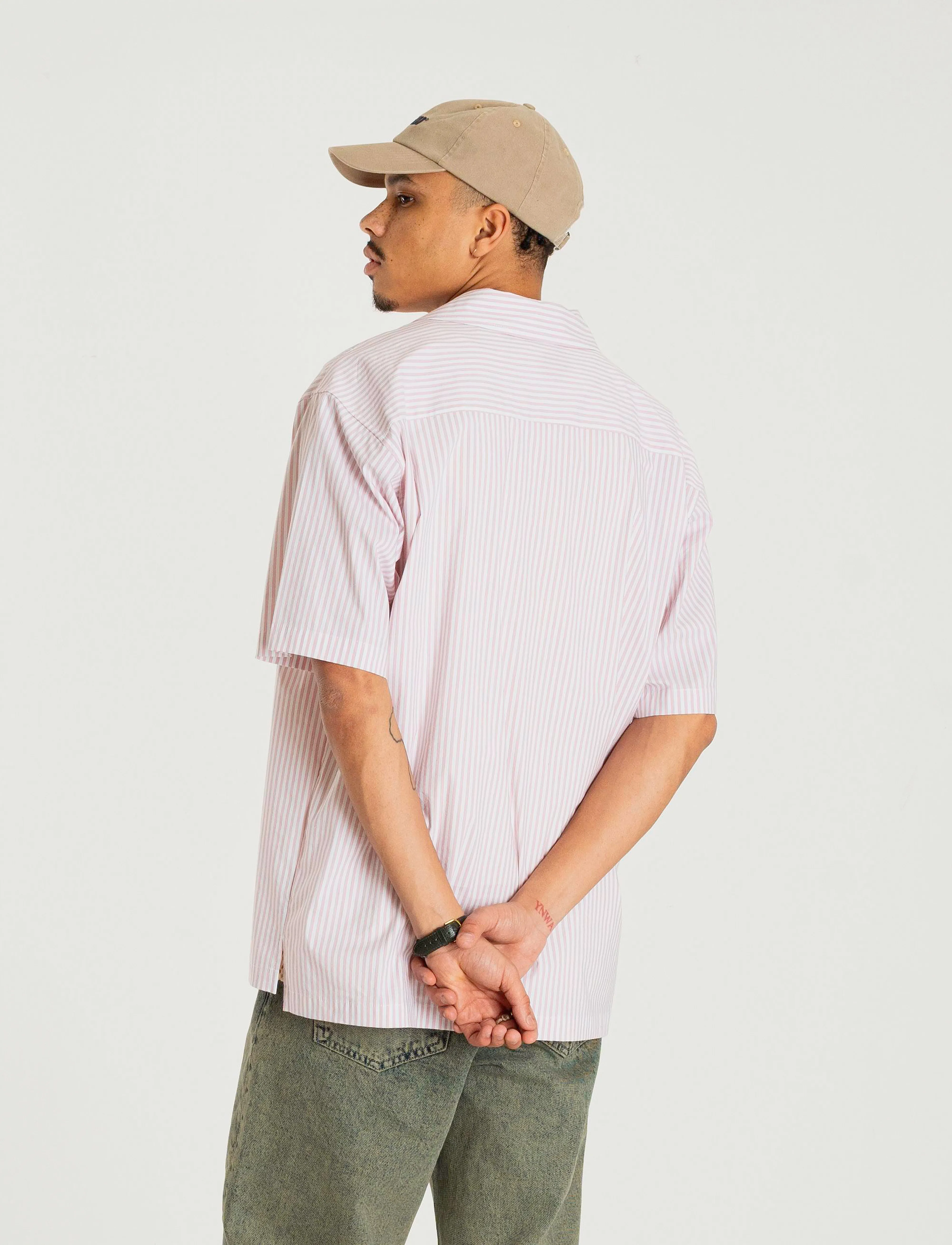 Woodbird - WBBanks Stripe Shirt - white-pink - 3