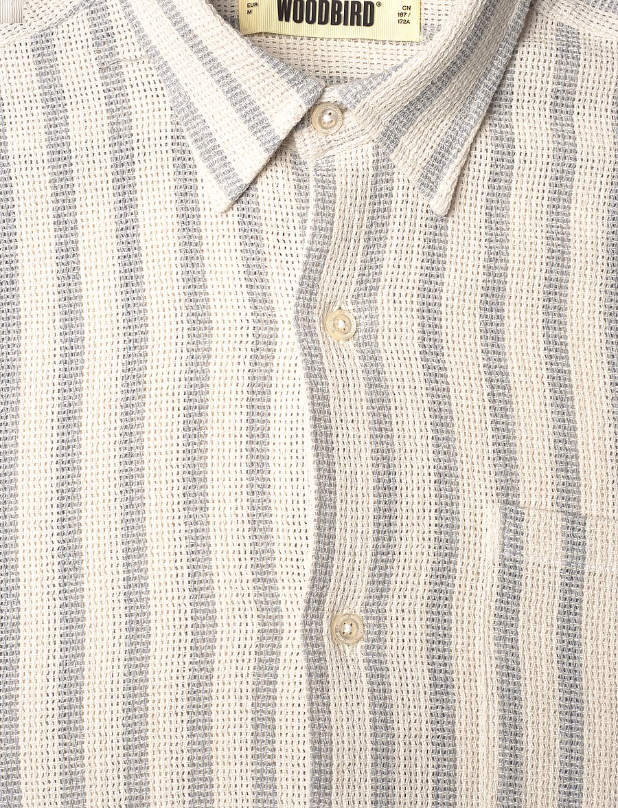 Woodbird - WBBuzo Weeve Shirt - off white - 2