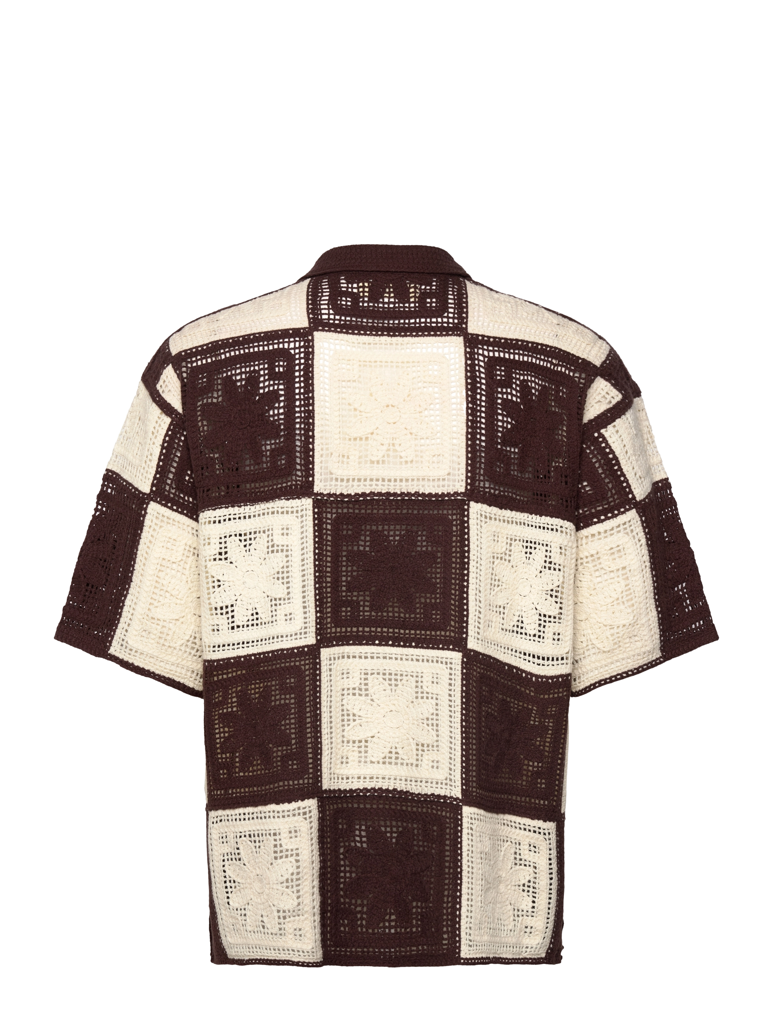 Woodbird - WBBanks Crochet Knit - brown-off white - 2