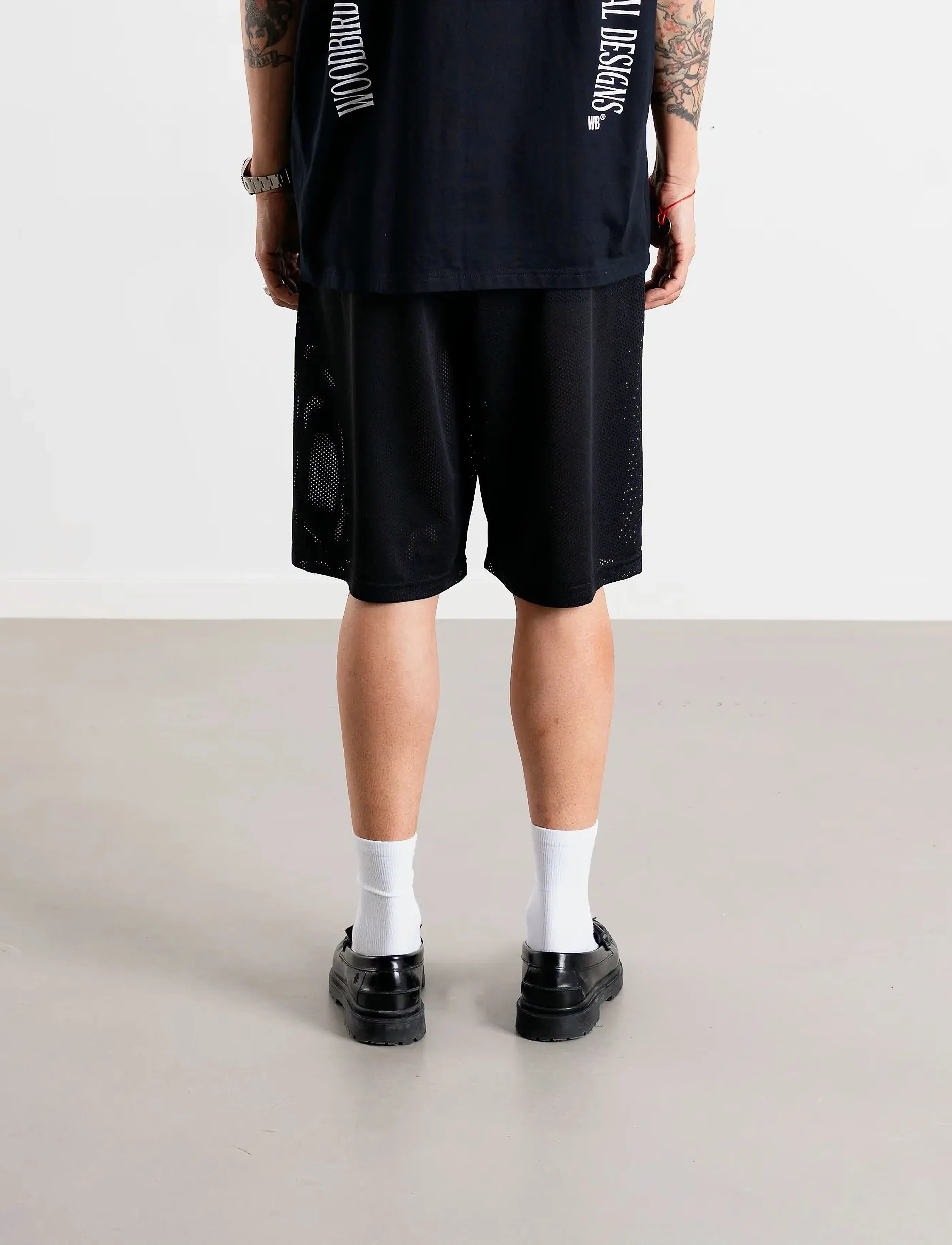 Woodbird - WBBen Mesh Shorts - casual shorts - black - 2