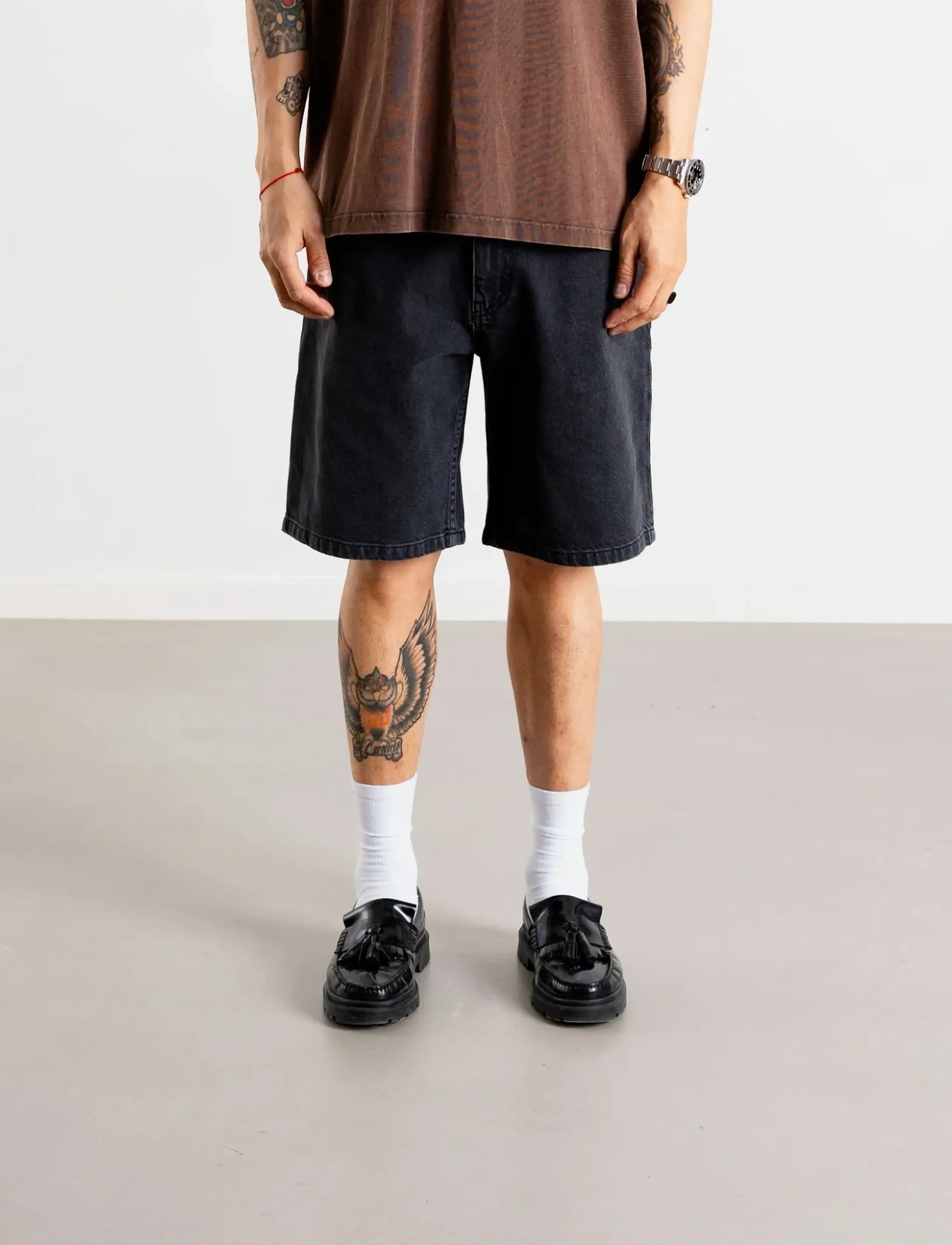 Woodbird WBLeroy Crow Shorts - Shorts - BLACK VINTAGE / black
