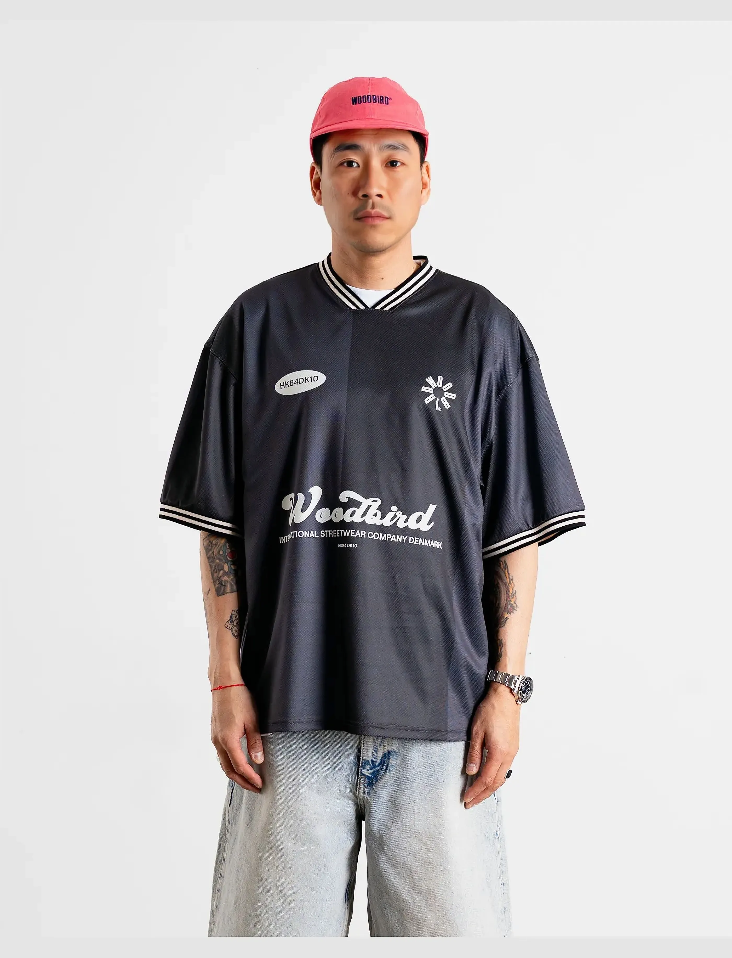 Woodbird Wbbeam Sports Tee, M, T-shirts, Schwarz - Short-sleeved, Männerswear