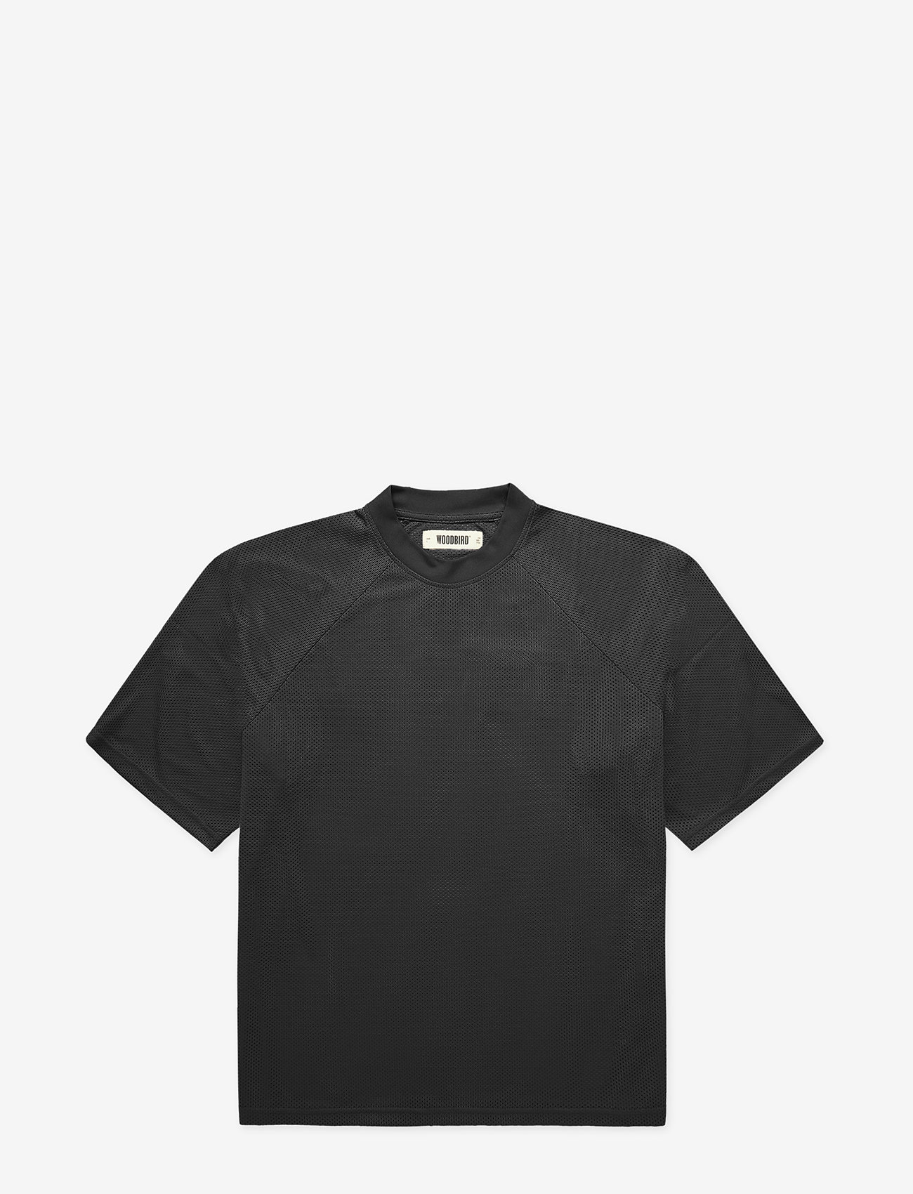 Woodbird - WBBlake Mesh Tee - efterårstøj - black - 0