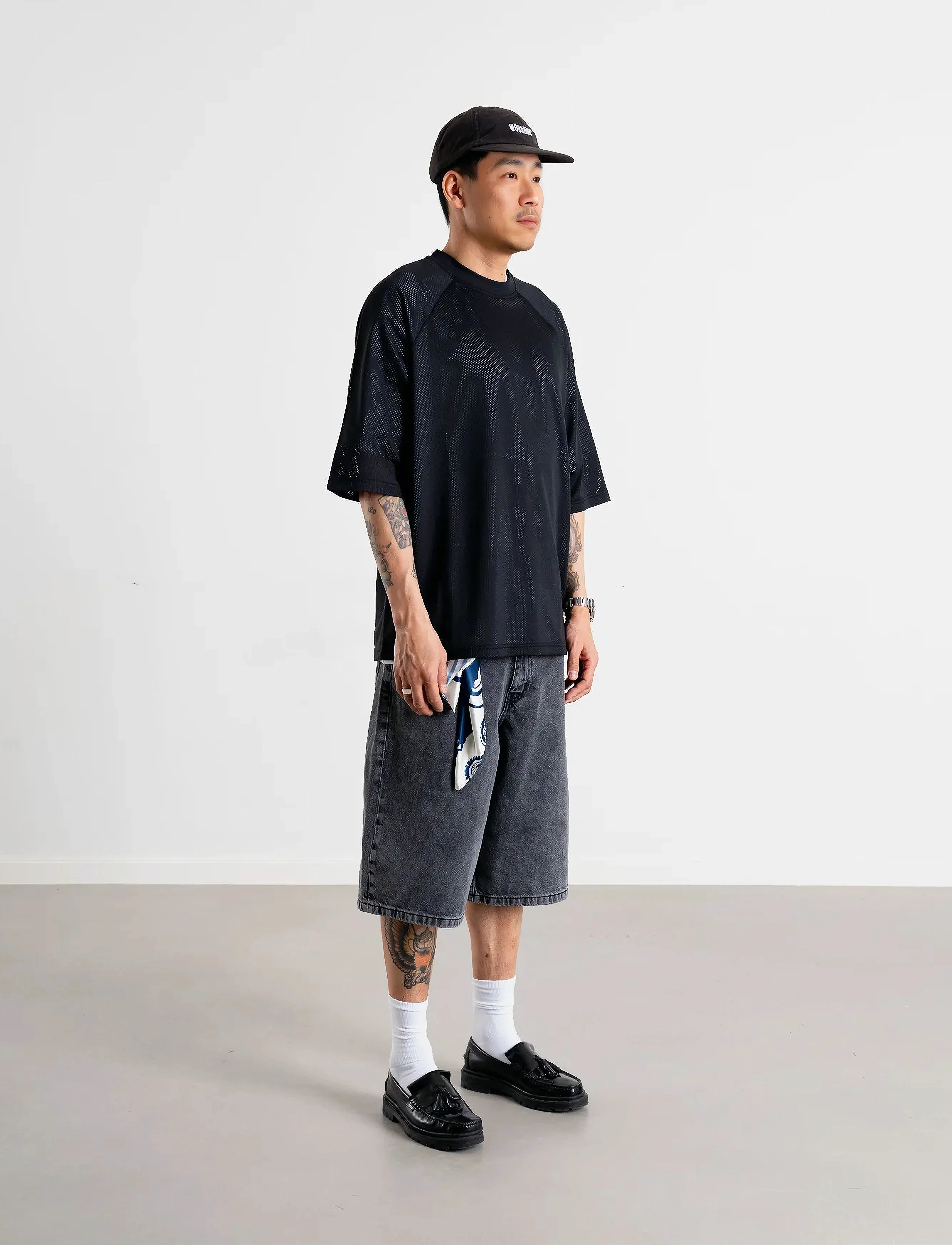 Woodbird - WBBlake Mesh Tee - black - 2