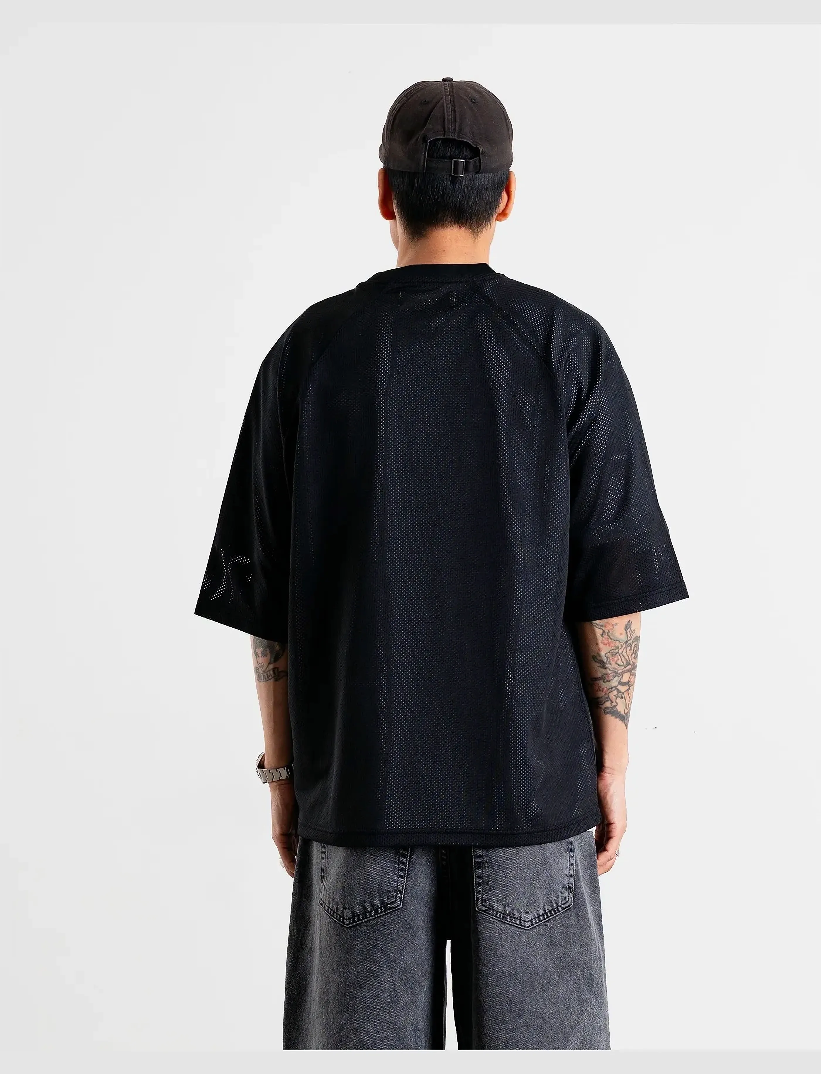 Woodbird - WBBlake Mesh Tee - black - 4