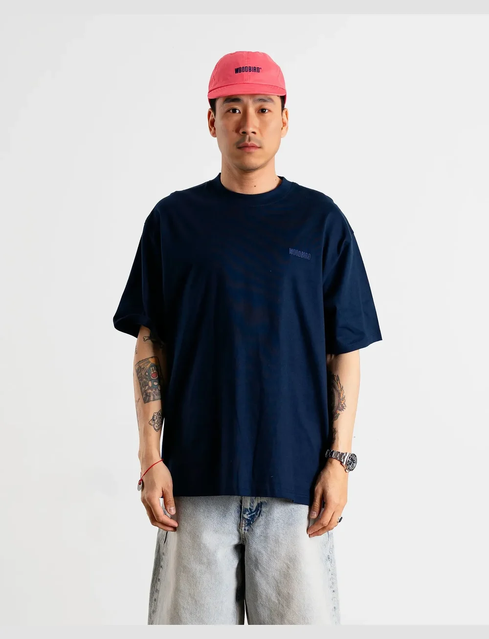 Woodbird - WBBaine Cray Tee - lyhythihaiset - navy - 0