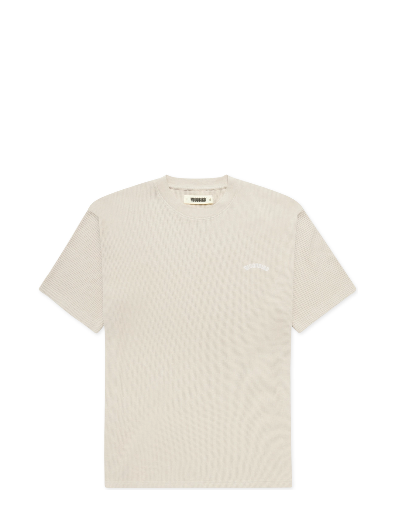 Woodbird - WBBaine Waffel Tee - taupe brown - 1