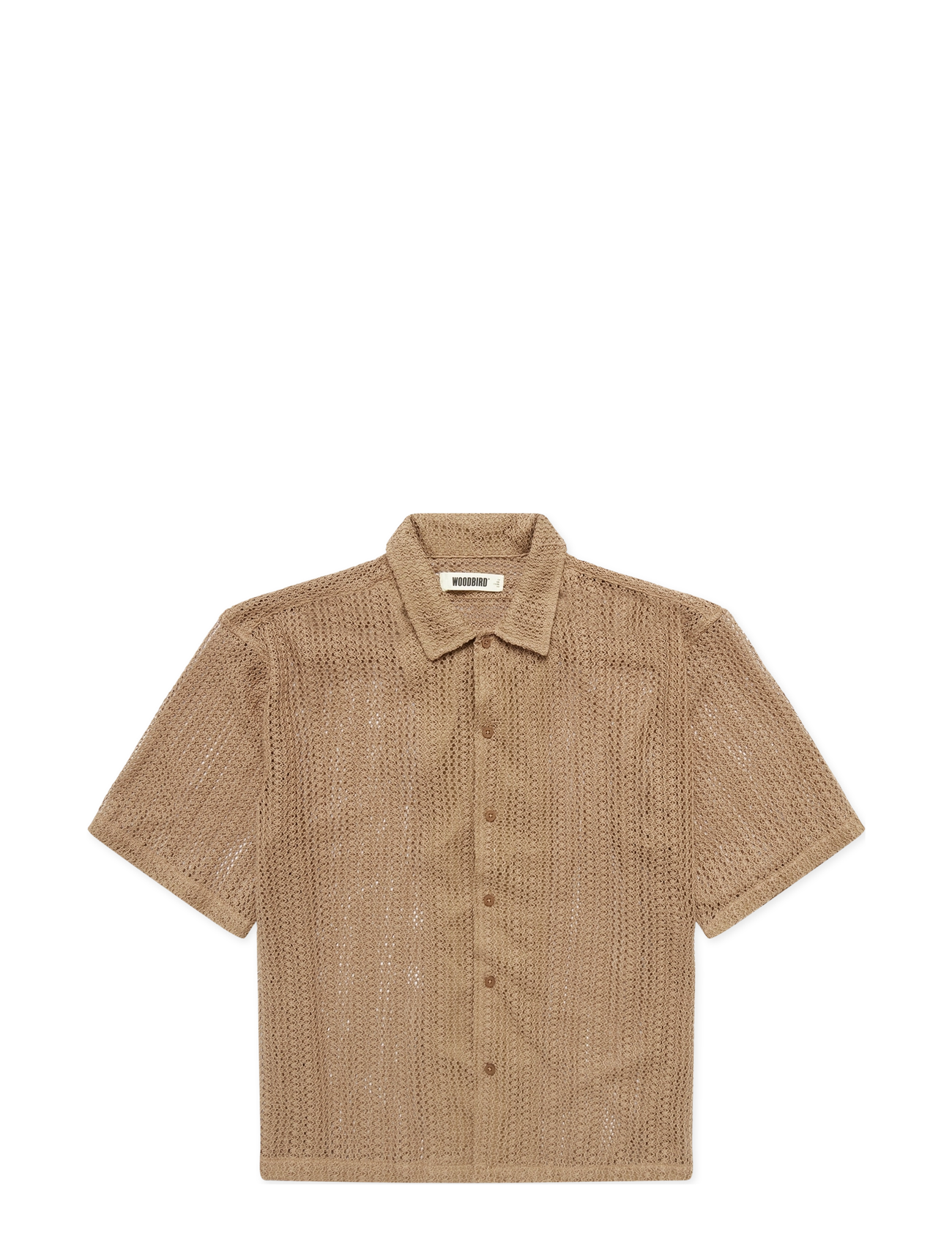Woodbird - WBWang Lace Shirt - taupe brown - 1