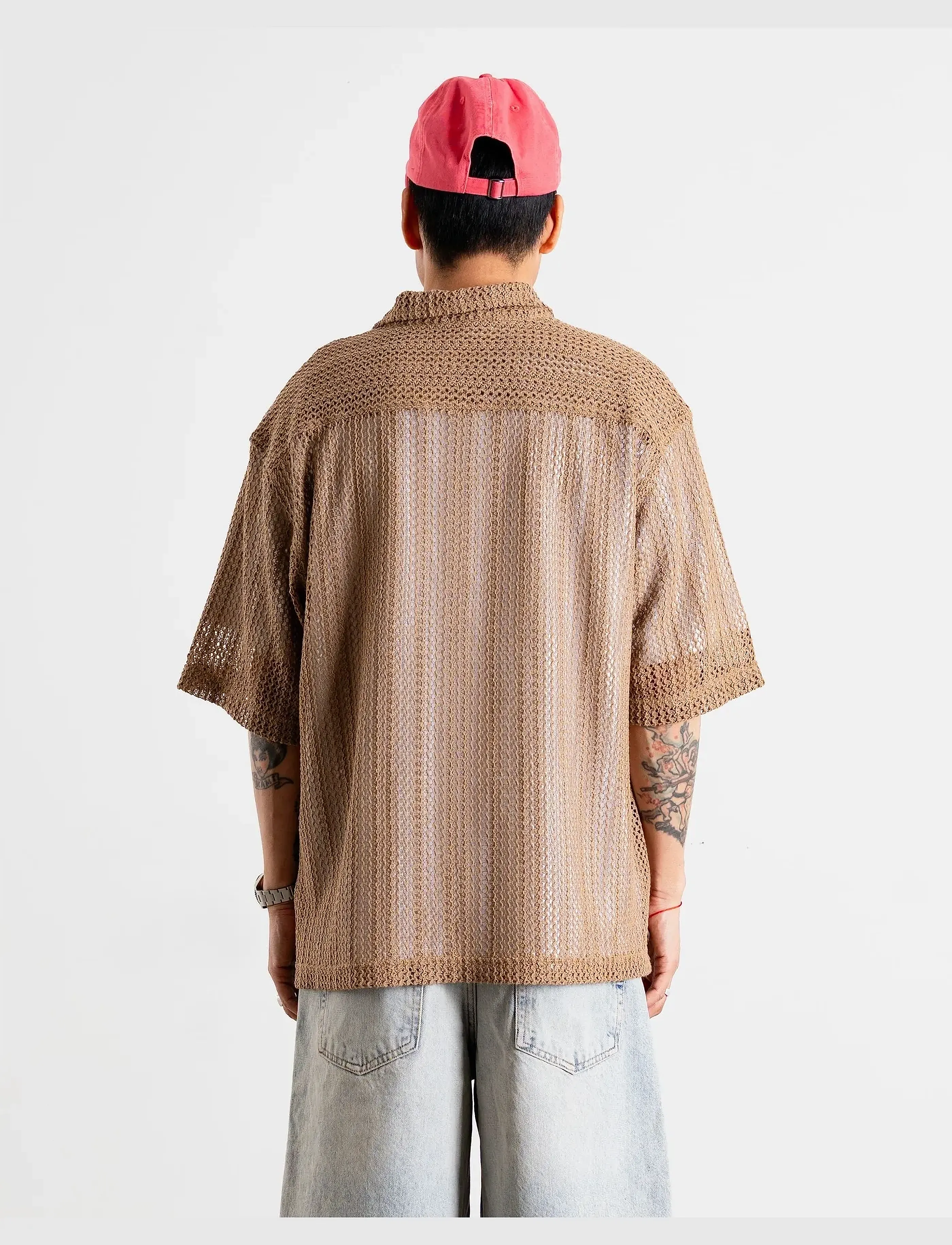Woodbird - WBWang Lace Shirt - taupe brown - 4