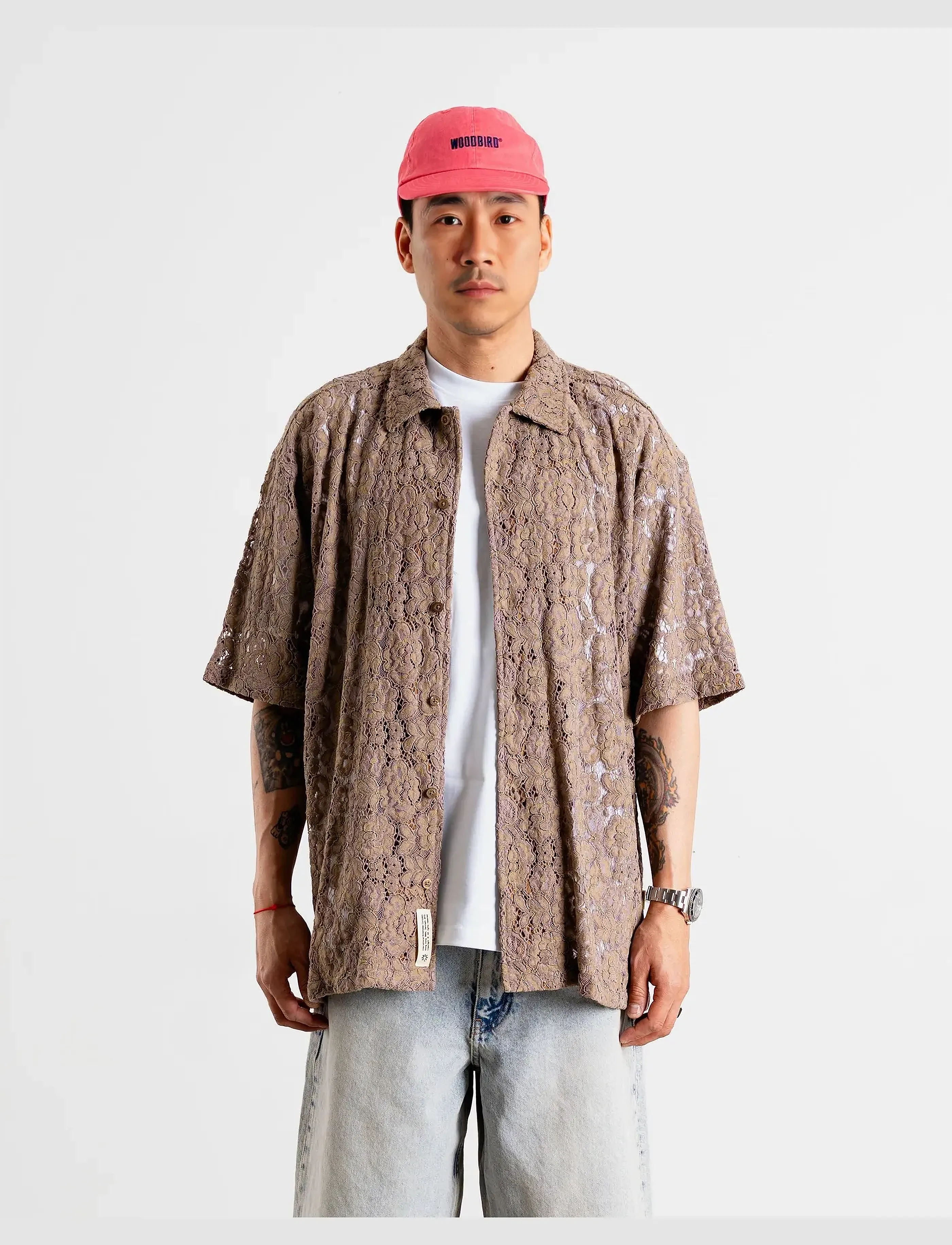 Woodbird WBBanks Flow Shirt - Deals - TAUPE BROWN / brown