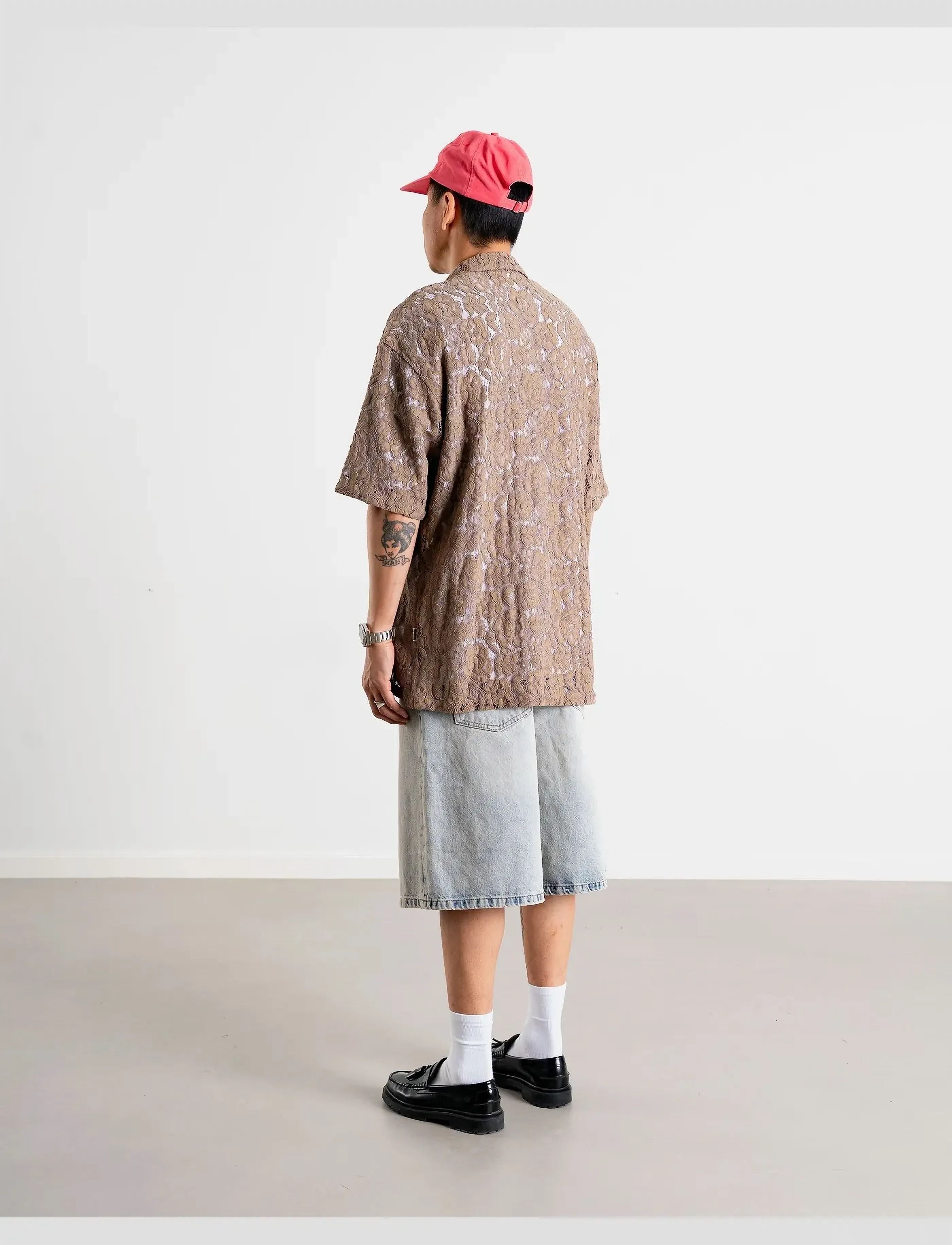 Woodbird - WBBanks Flow Shirt - lyhythihaiset kauluspaidat - taupe brown - 3