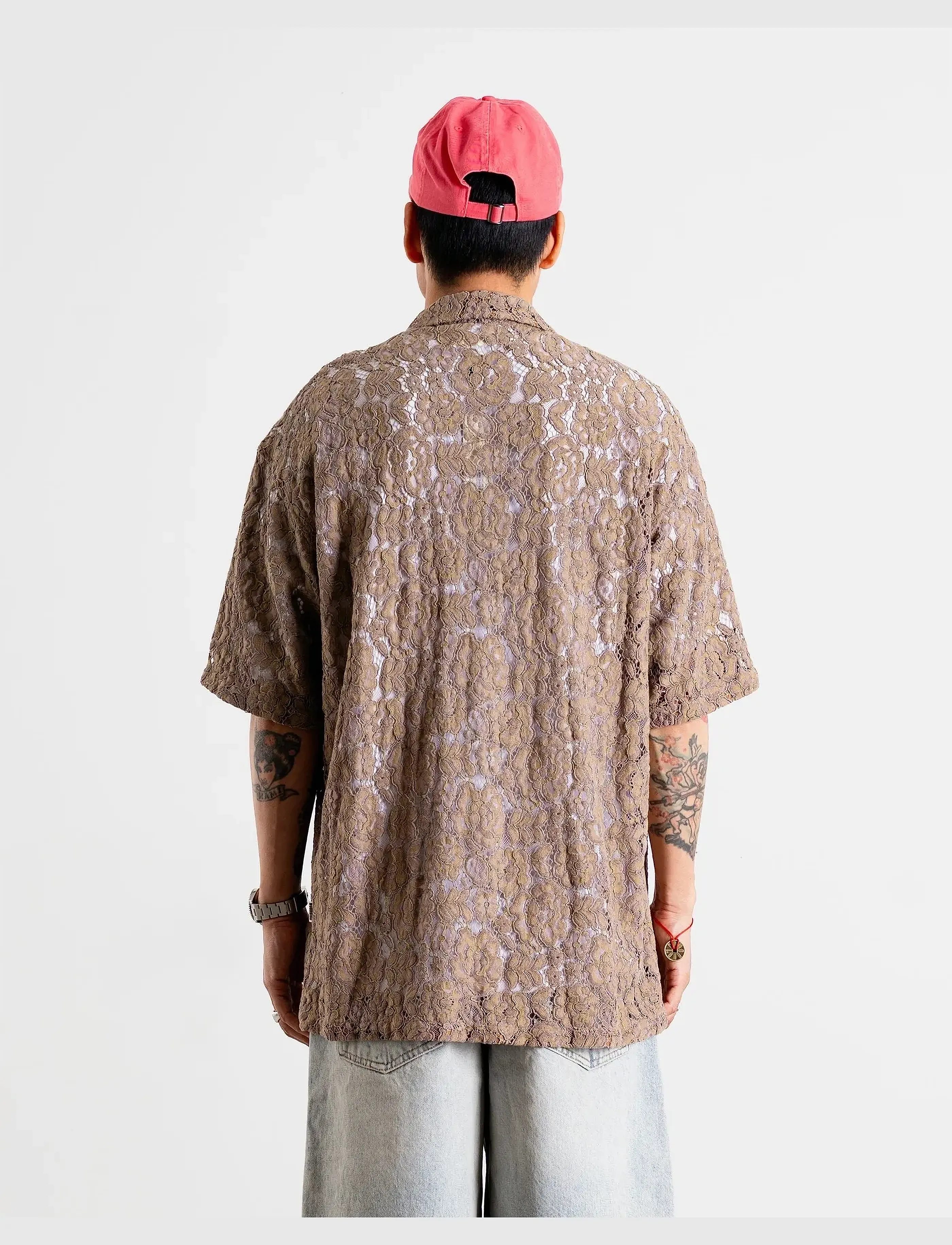 Woodbird - WBBanks Flow Shirt - lyhythihaiset kauluspaidat - taupe brown - 4