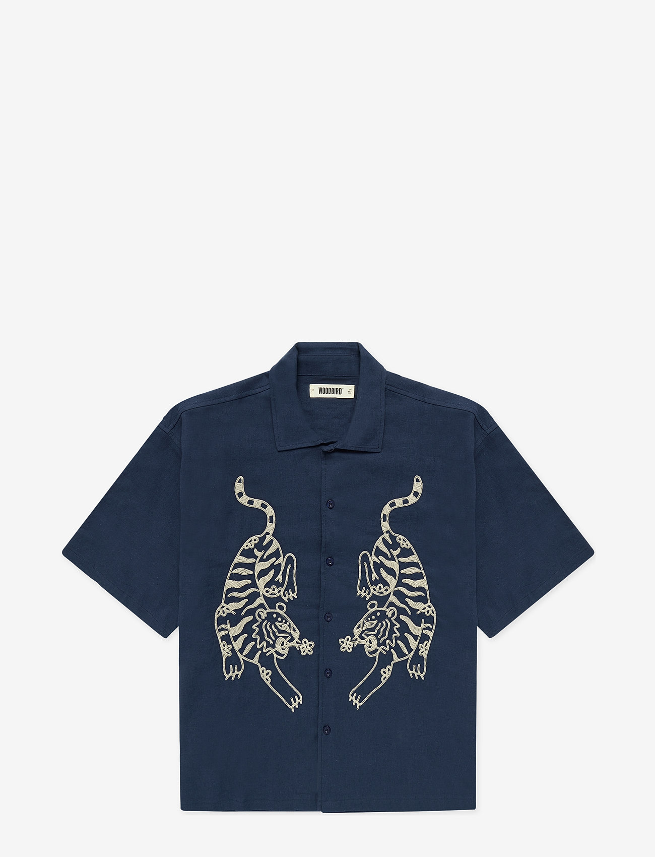 Woodbird - WBWang Tiger Shirt - navy - 1