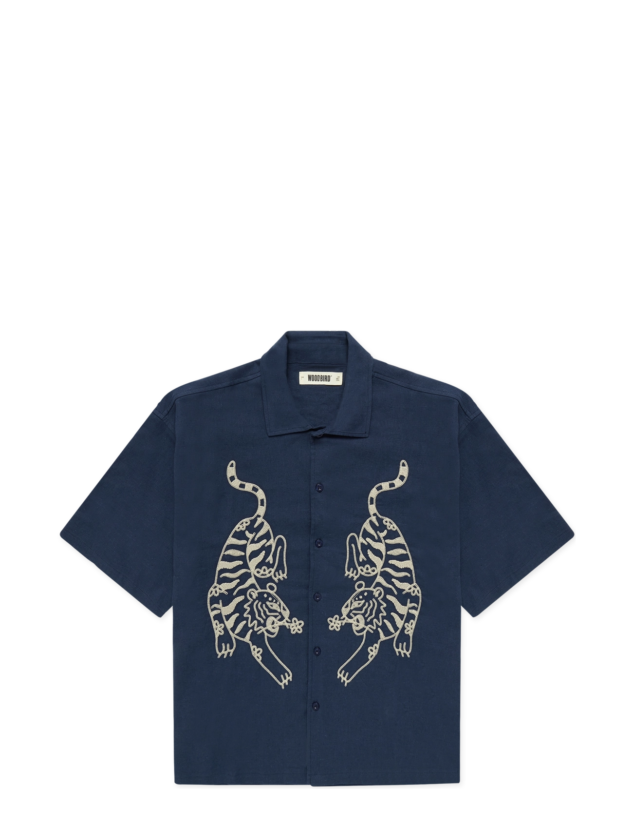 Woodbird - WBWang Tiger Shirt - navy - 1