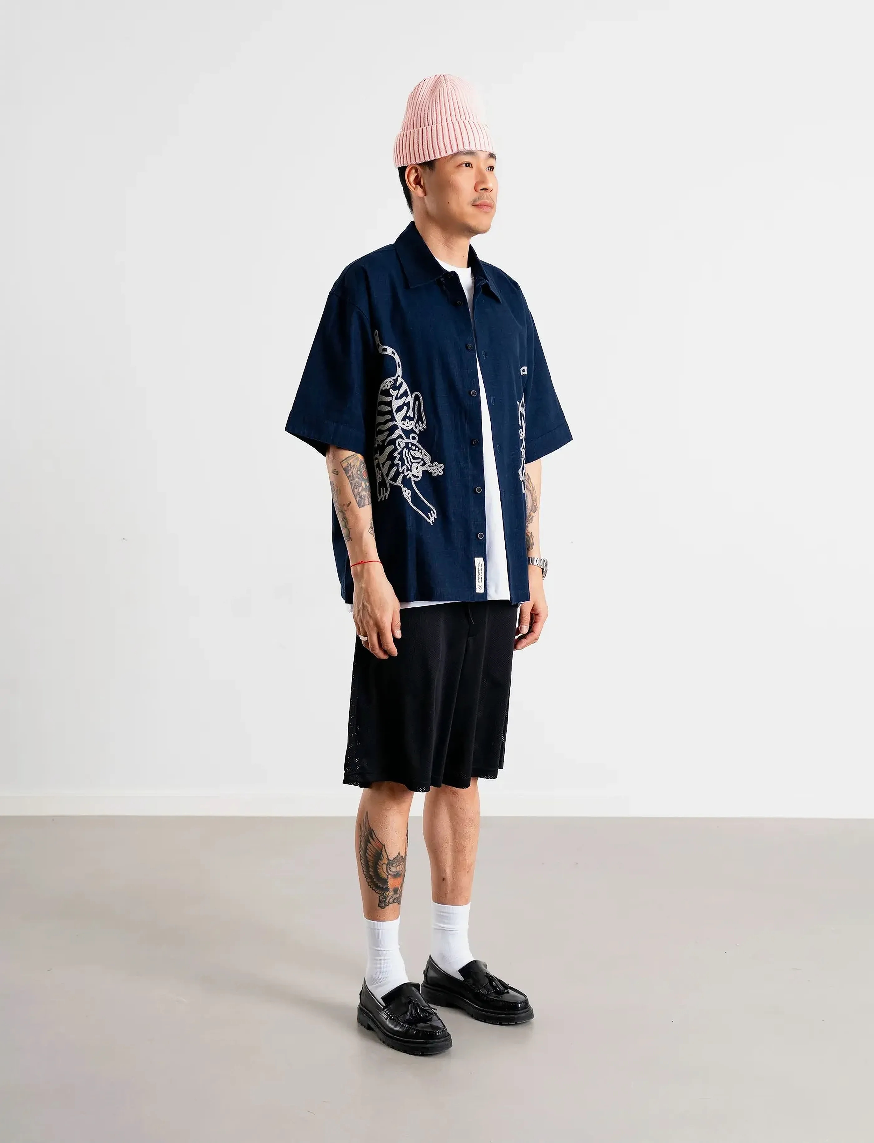 Woodbird - WBWang Tiger Shirt - navy - 2