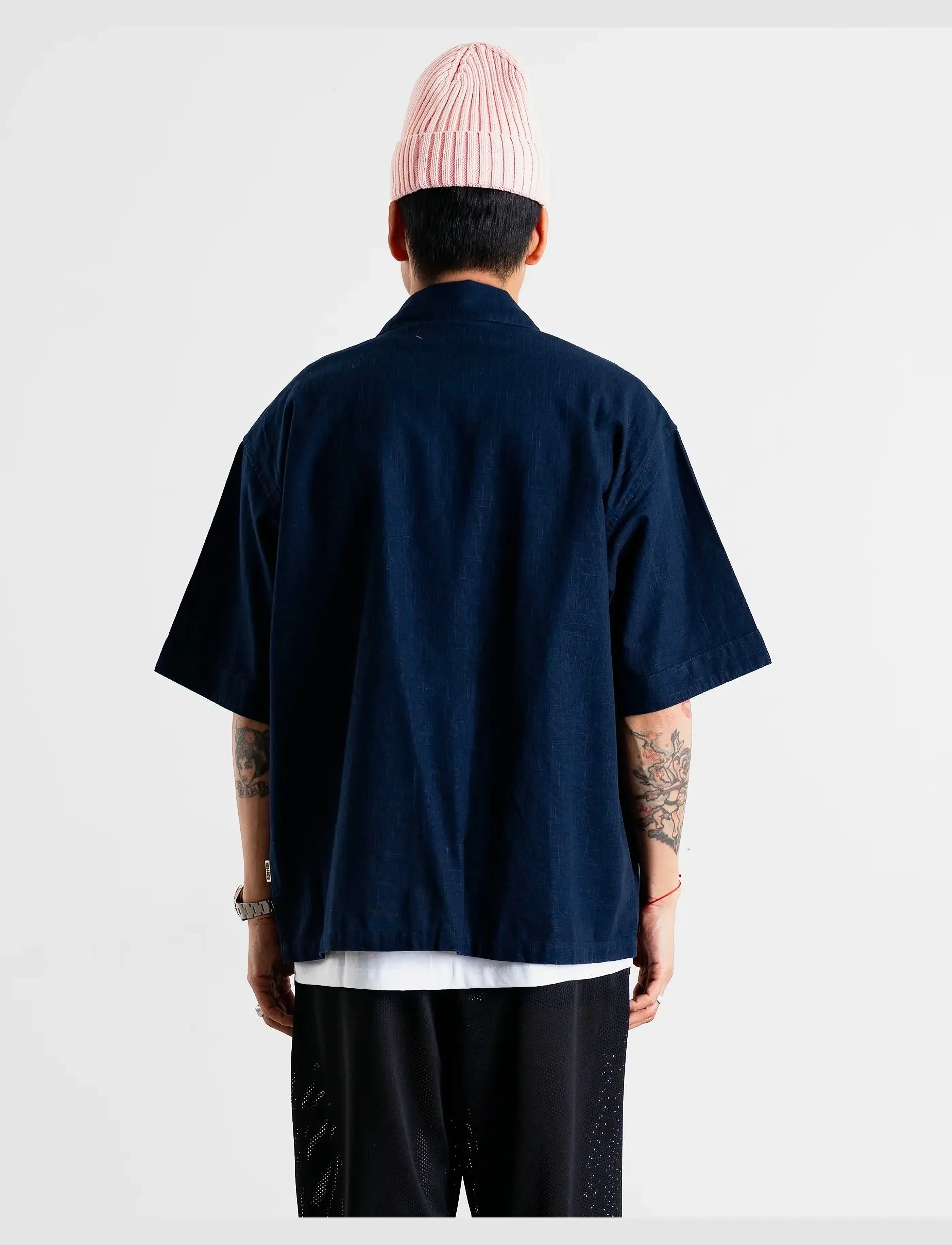 Woodbird - WBWang Tiger Shirt - navy - 4