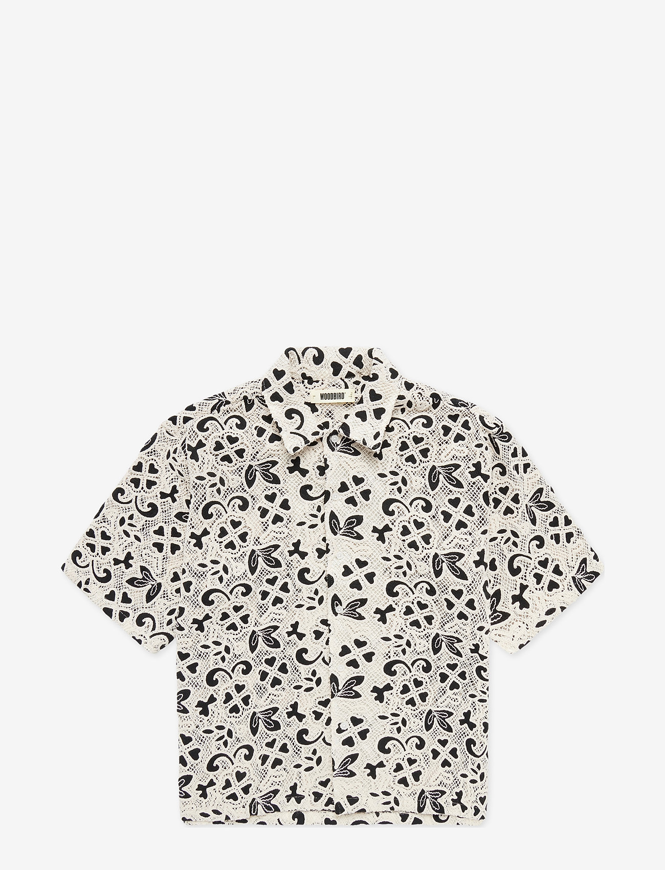 Woodbird - WBWang Soul Shirt - kortærmede skjorter - off white - 1