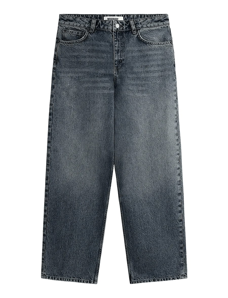 Woodbird - WBAya Shadow Jeans - hosen mit weitem bein - black - 0