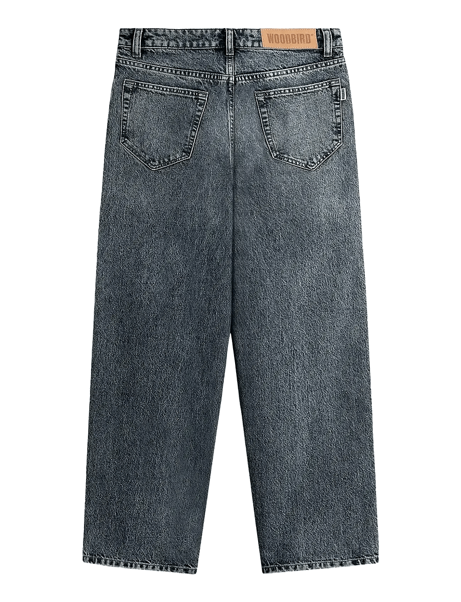 Woodbird - WBAya Shadow Jeans - hosen mit weitem bein - black - 1