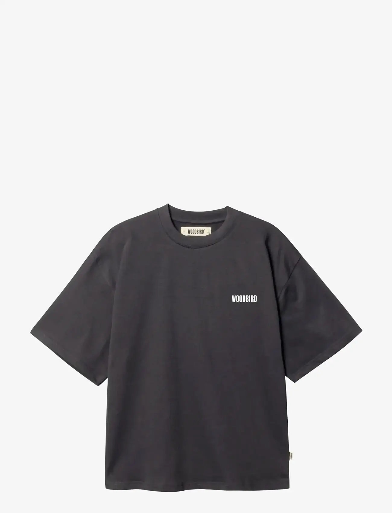 Woodbird - WBJuno Founded tee - t-shirts - asphalt - 1
