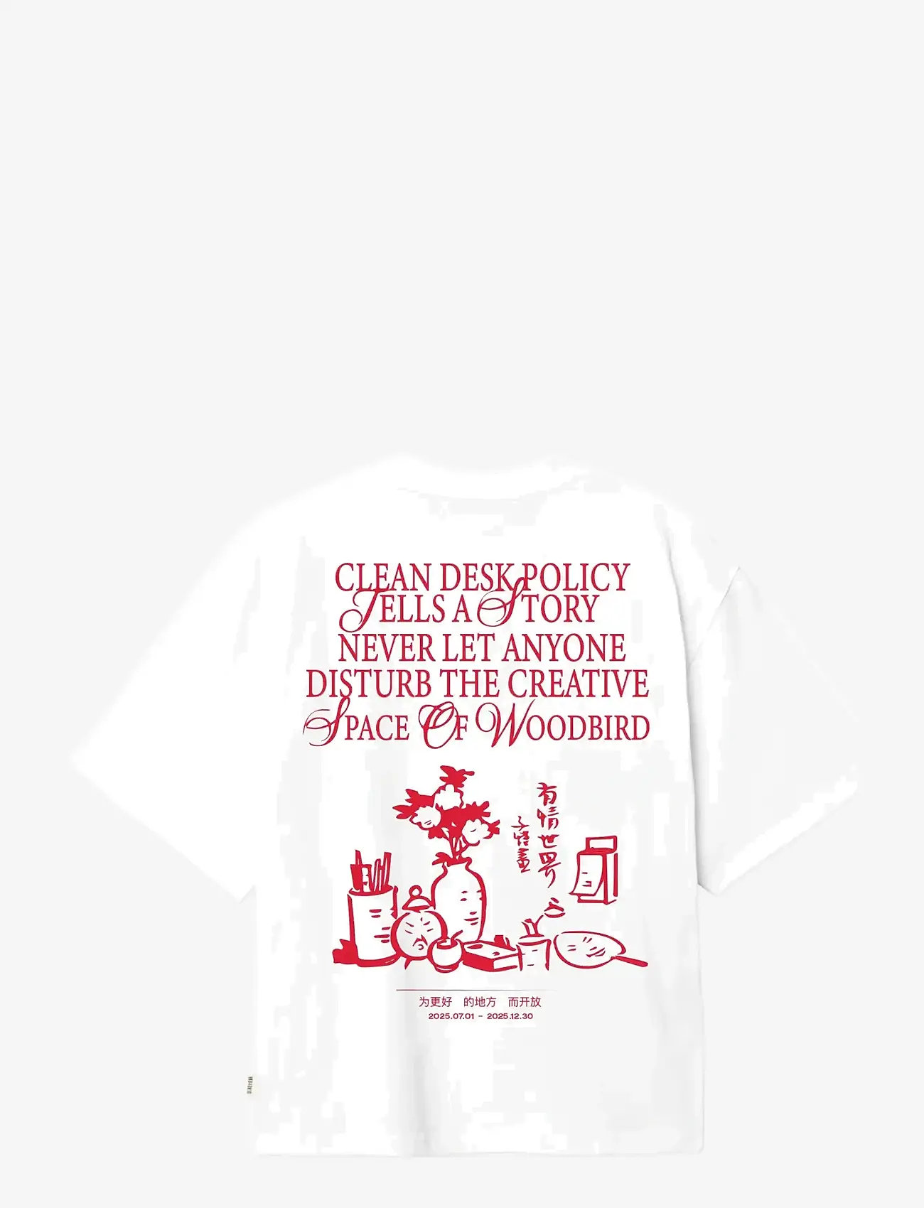 Woodbird - WBBalo Space Tee - t-särgid - white - 2