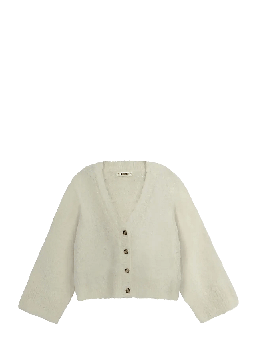 Woodbird - WBEa Teddy Cardigan - cardigans - off white - 1