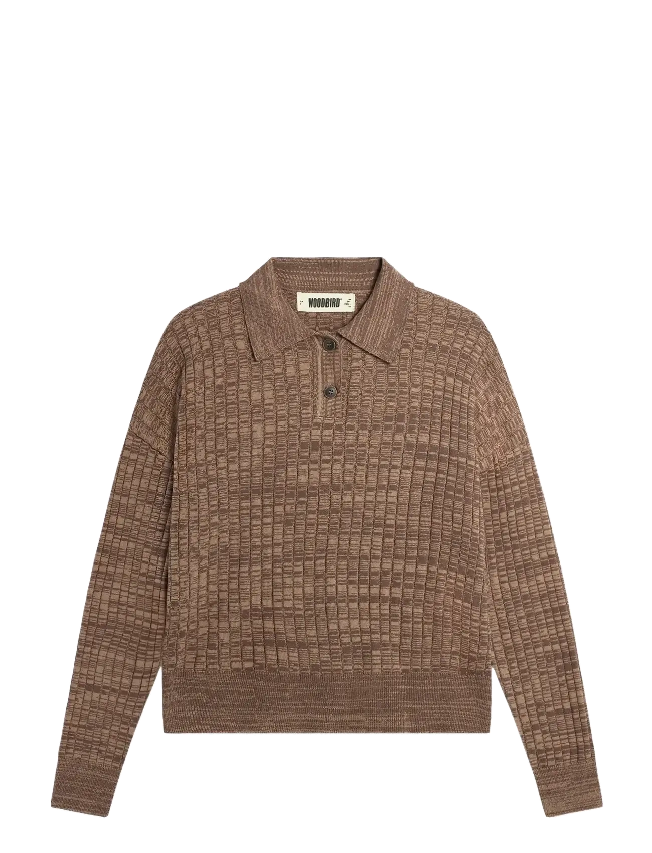 WOODBIRD Wbmouls Strick Polo Braun - XL - Damen