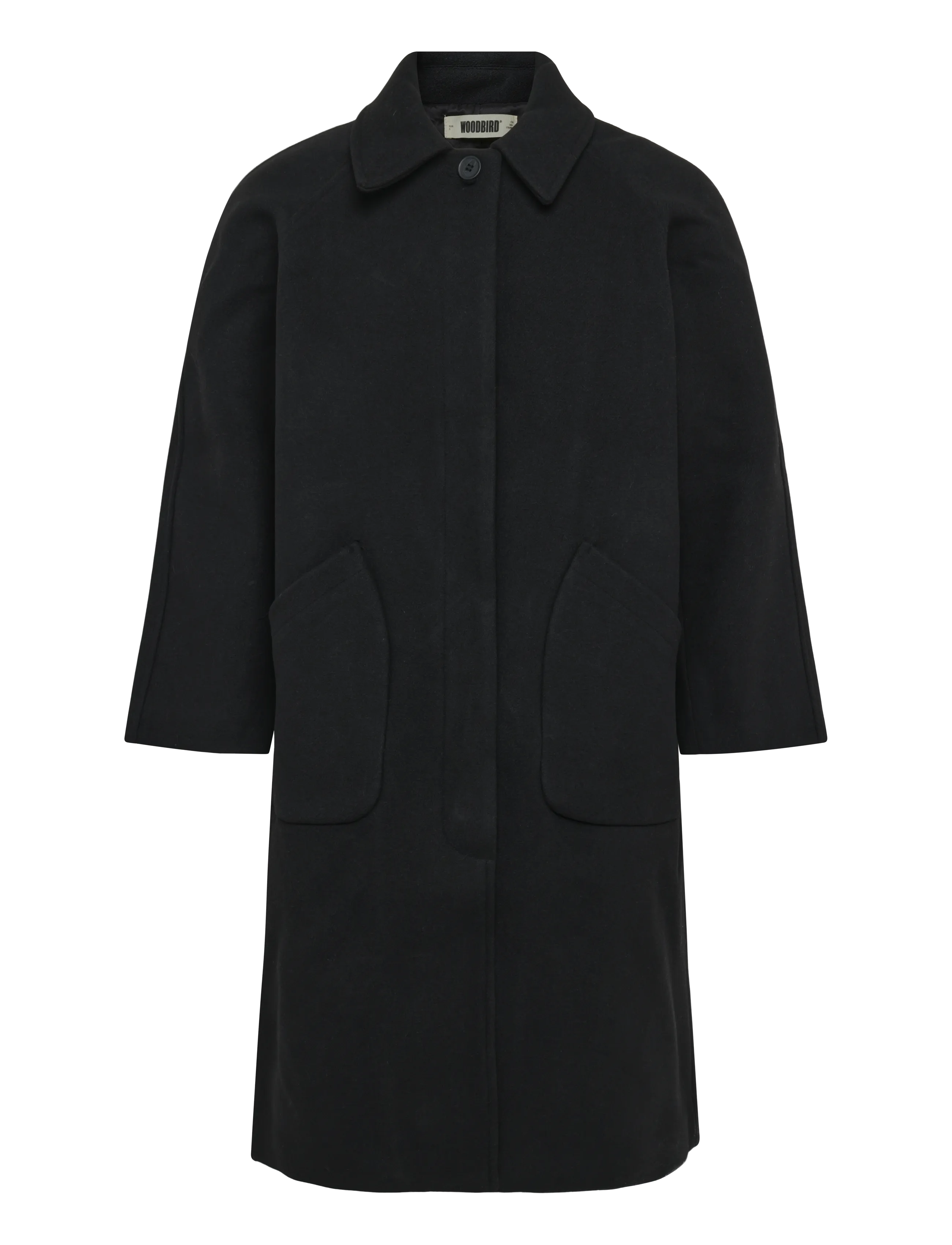 Woodbird WBBrenna Wool Coat - Jackets & Coats - BLACK / black
