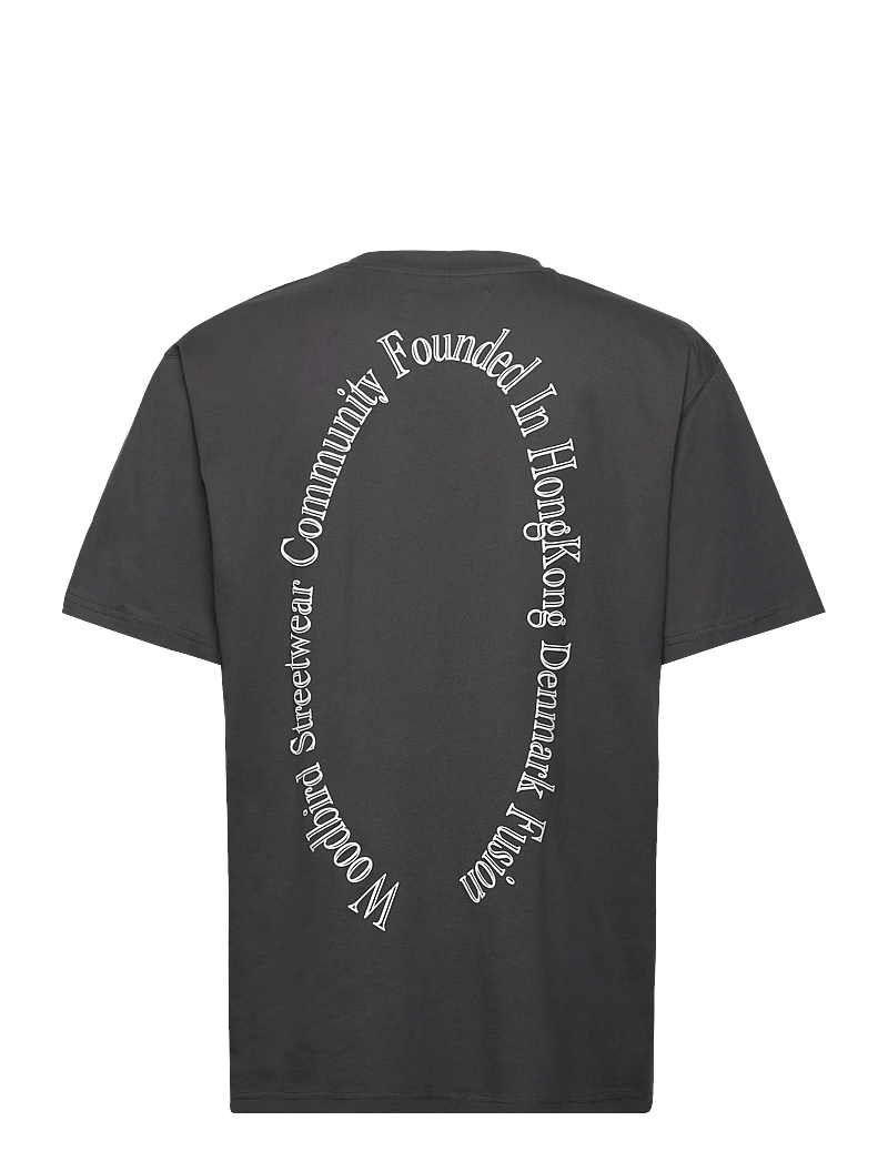 Woodbird - WBBaine Founded Tee - kortärmade t-shirts - asphalt - 1