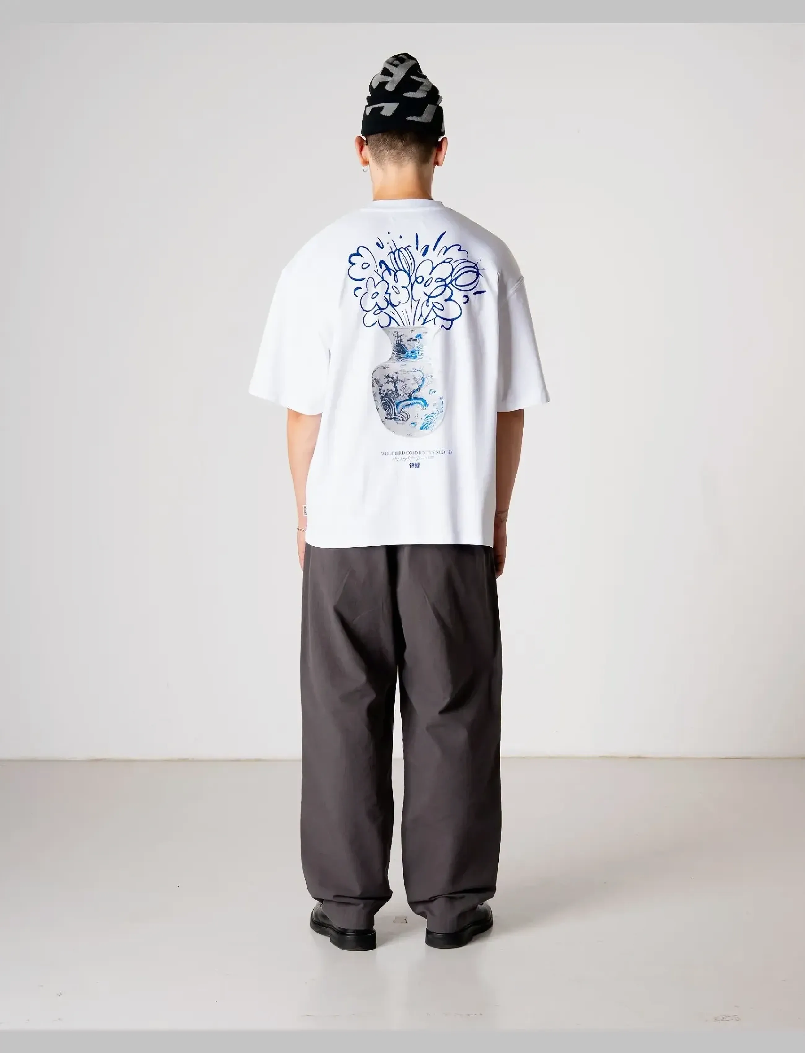 Woodbird WBBeam Ming Tee - Danske brands - WHITE / white