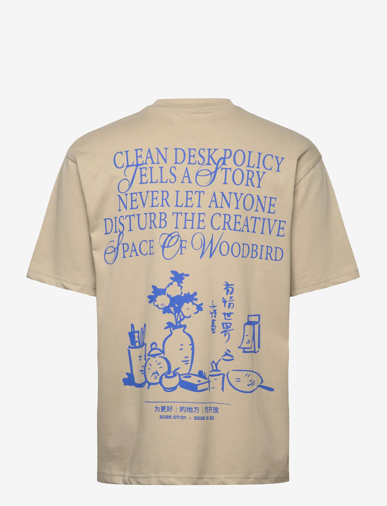 Woodbird - WBBaine Space Tee - marškinėliai trumpomis rankovėmis - stone - 1