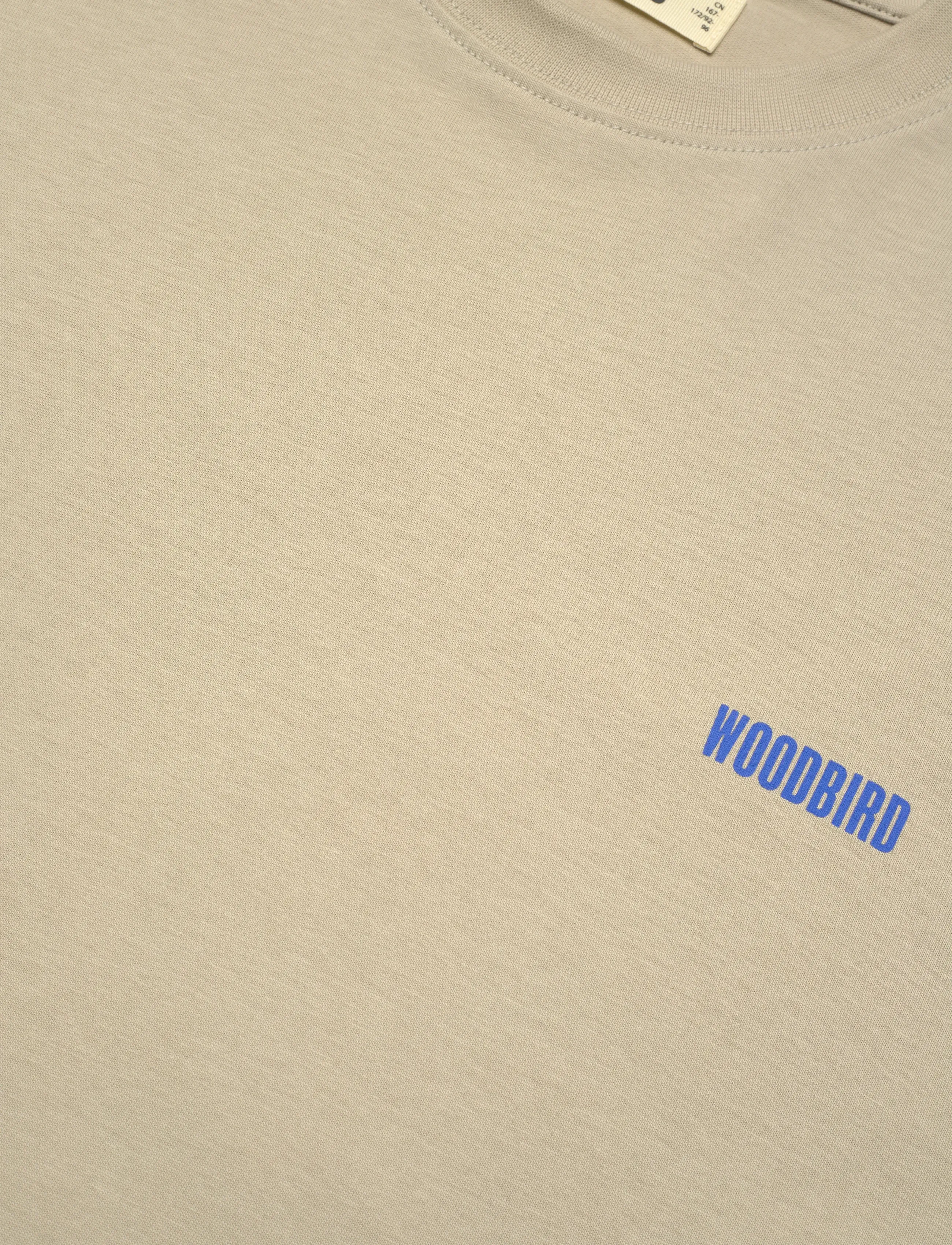 Woodbird - WBBaine Space Tee - stone - 2