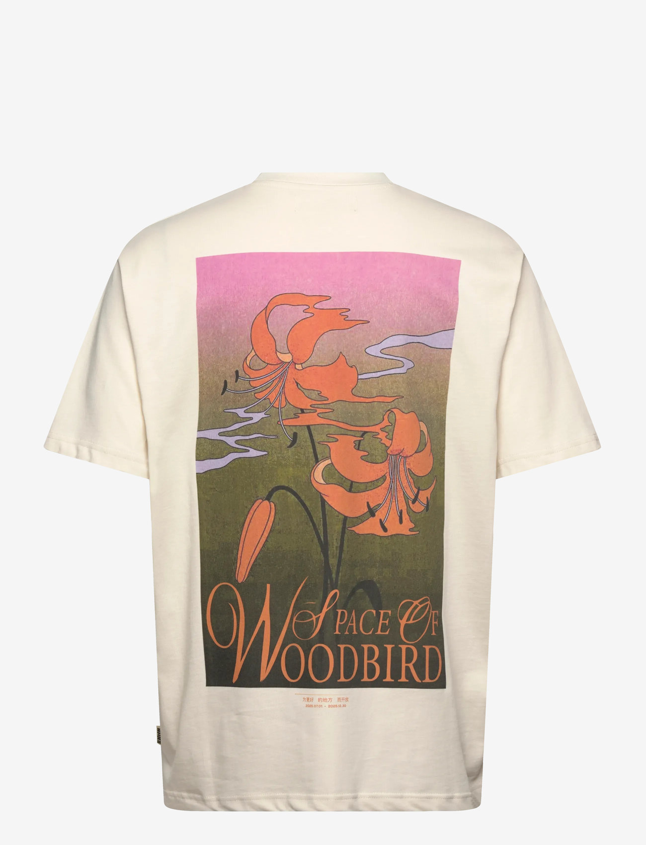 Woodbird - WBBaine Flower Tee - kurzärmelig - off white - 2