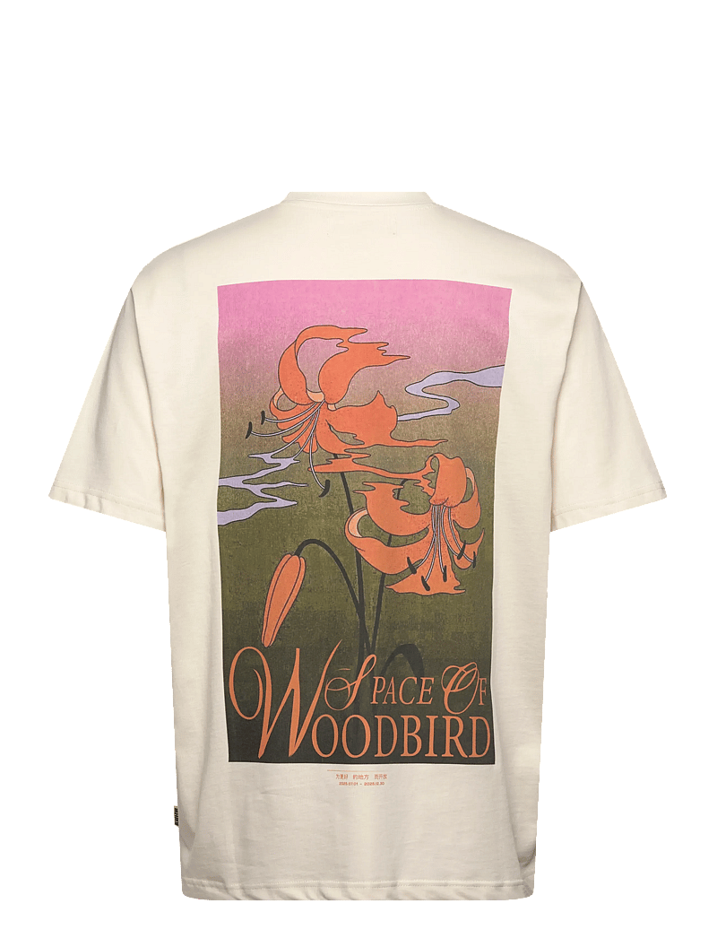 Woodbird - WBBaine Flower Tee - kurzärmelig - off white - 2