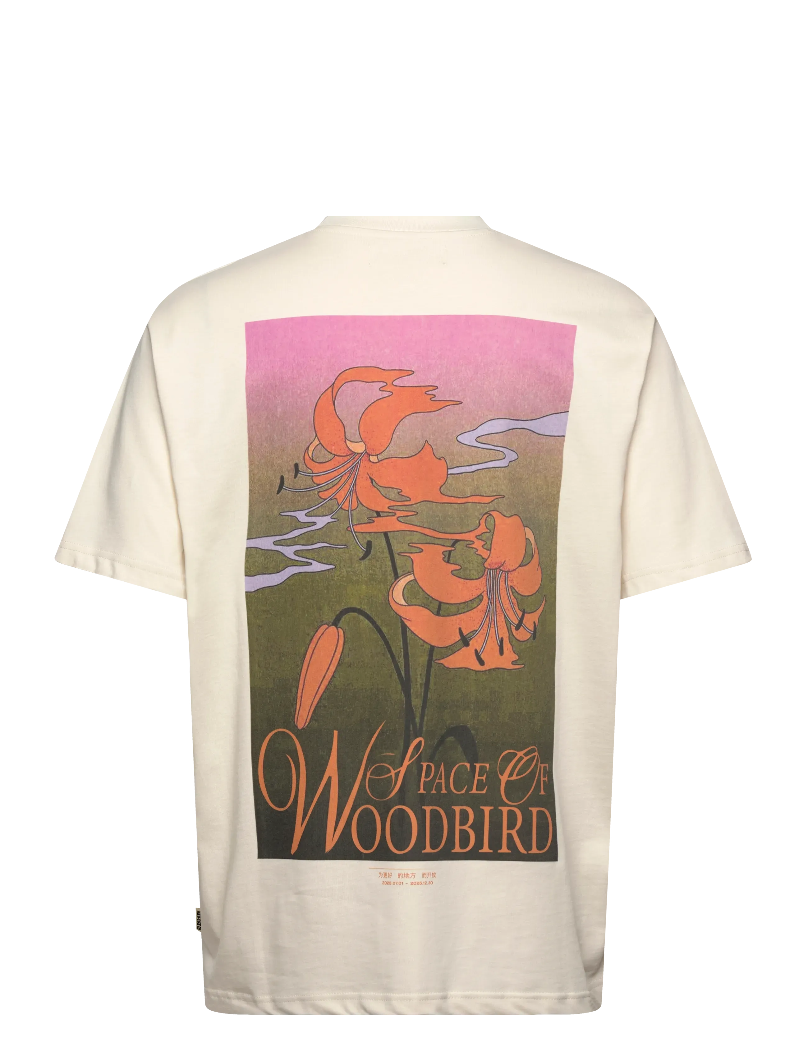 Woodbird - WBBaine Flower Tee - off white - 2