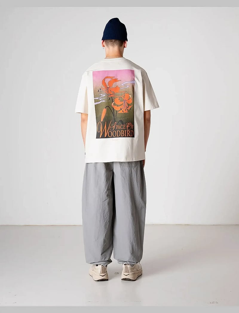 Woodbird - WBBaine Flower Tee - kurzärmelig - off white - 0