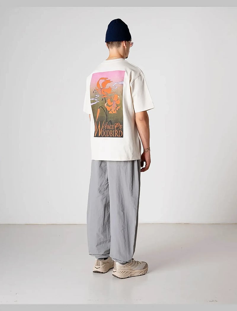 Woodbird - WBBaine Flower Tee - kurzärmelig - off white - 4