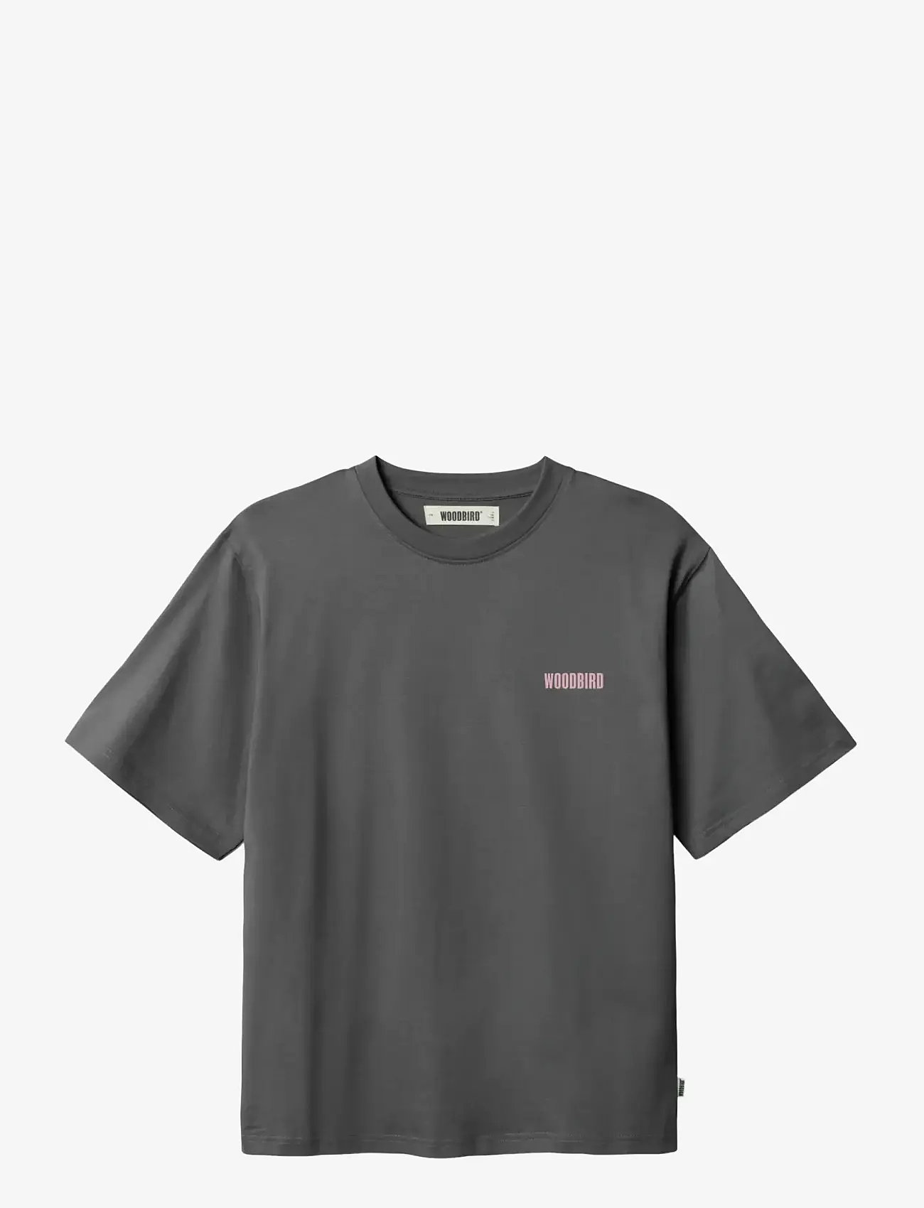 Woodbird - WBBeam Curbi Tee - kortærmede t-shirts - asphalt - 0