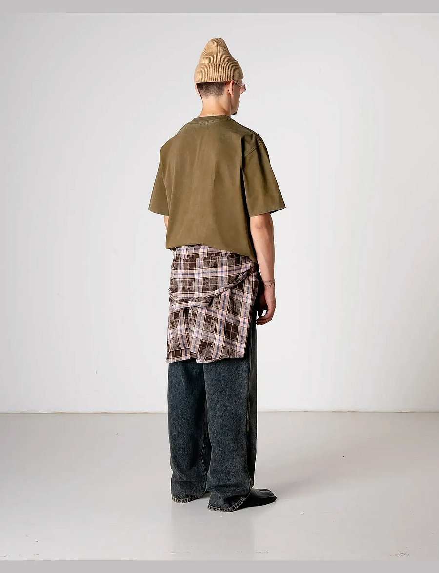 Woodbird - WBBeam Dye Tee - lühikeste varrukatega t-särgid - dark brown - 4