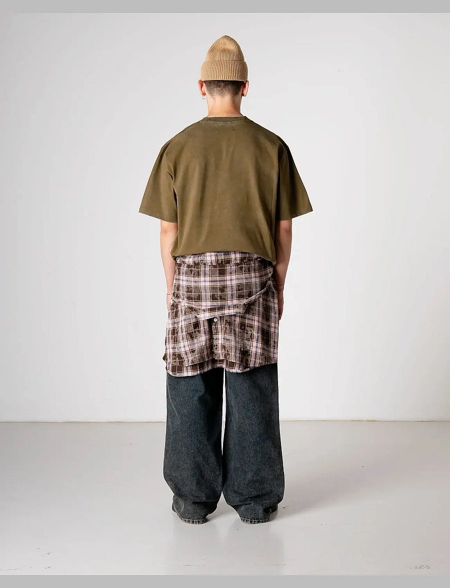 Woodbird - WBBeam Dye Tee - lühikeste varrukatega t-särgid - dark brown - 5