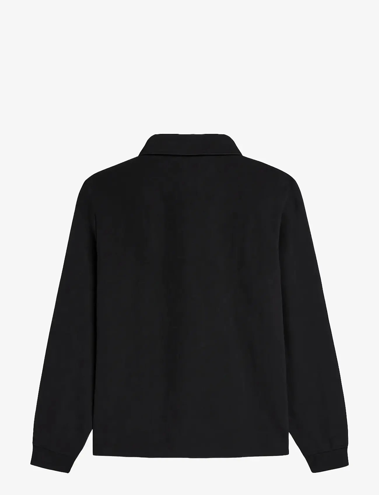 Woodbird - WBTom Knitted Polo - long-sleeved knitted polos - black - 1