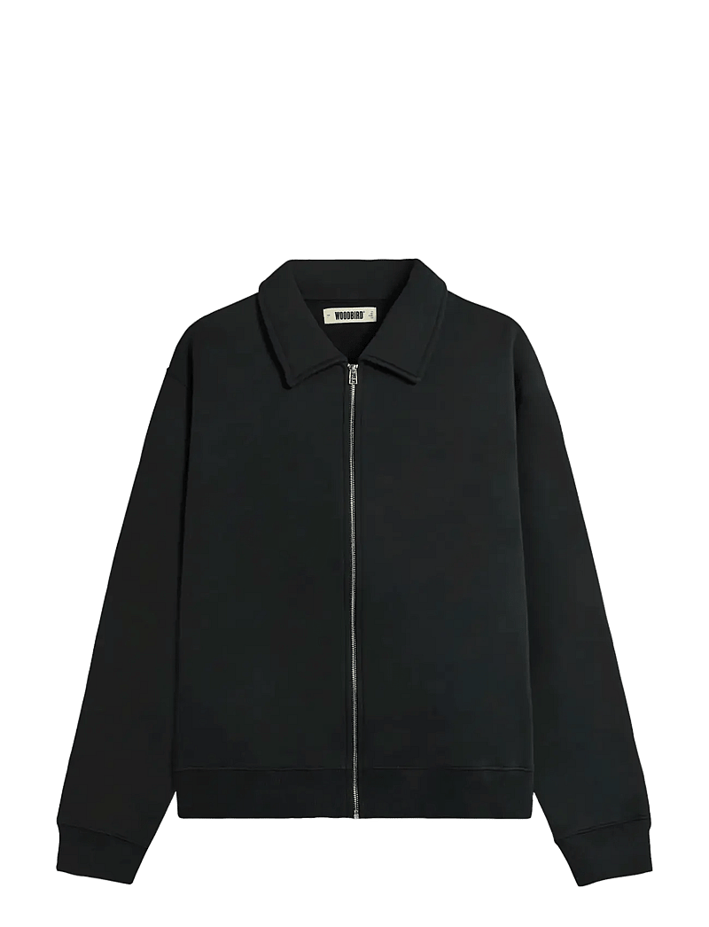 Woodbird - WBTom Full Zip Polo - vindjakker - black - 0