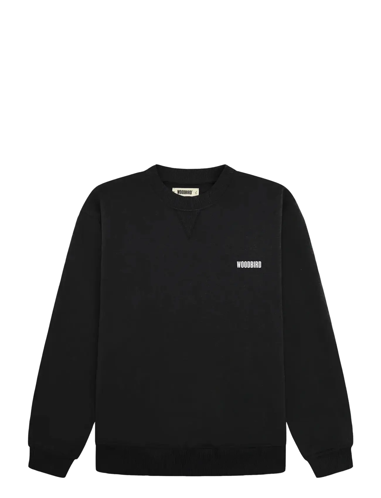 Woodbird WBCane Ming Crew - Sweatshirts - BLACK / black